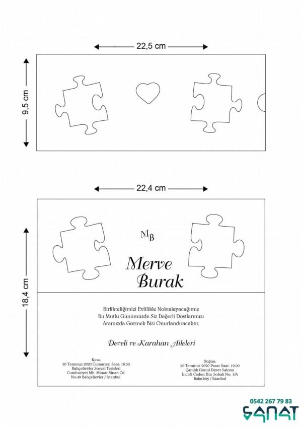 Puzzle Davetiye - Görsel 2