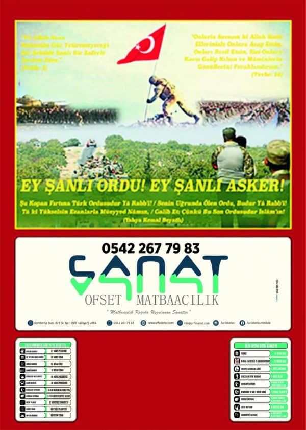 Urfa 2020 Blok Takvim - Görsel 10