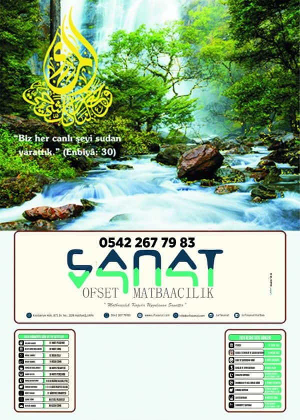 Urfa 2020 Blok Takvim - Görsel 8