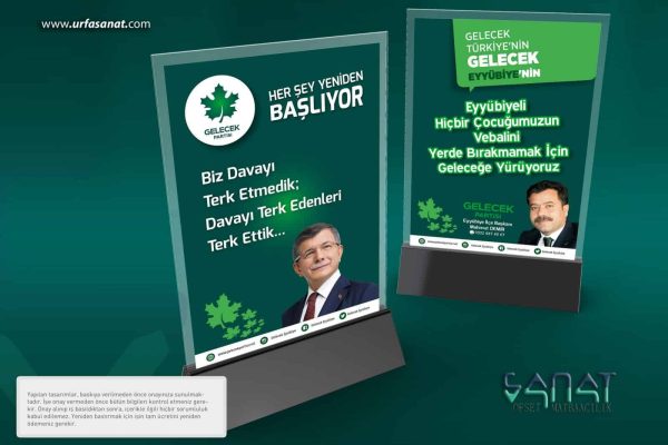 urfa eyyübiye gelecek parti eyyübiye gelecek parti ilce baskani mahmut demir brosur gelecek parti urfa matbaa